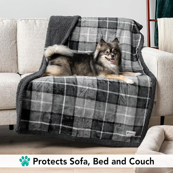 PetAmi Dog Blanket for Bed, XL Pet Blanket Large Dogs, Fleece Furniture Couch - Image 3