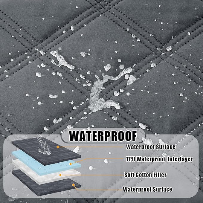 Smiry Waterproof Dog Bed Cover Blanket 30x53, Soft Reversible Pet Blanket - Image 2