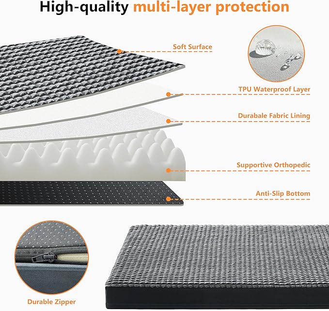 KISYYO Orthopedic L Dog Beds for Large Dogs - Image 6
