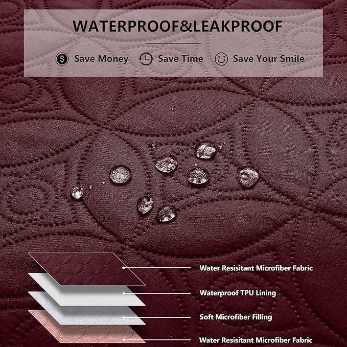 Waterproof Dog Blanket, 30x30 inches Small Pet Couch Covers - Image 2