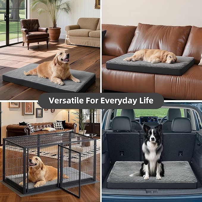 Dog Bed Large Sized Dogs, Orthopedic Flannel Pet Bed - Image 6
