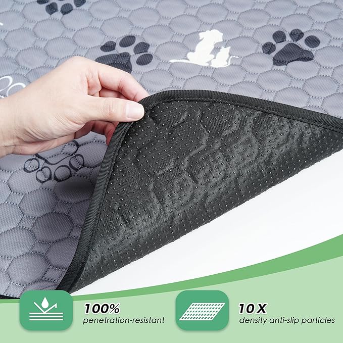 Washable Pee Pads for Dogs, 4 Pack Absorbent Reusable Training Dog Pads Pet - Image 3