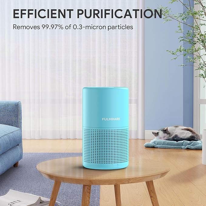 FULMINARE Air Purifiers for Home Bedroom H13 HEPA Air Purifier, 3 Speeds - Image 9