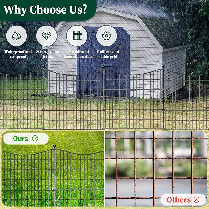 8 Panels Decorative Garden Fence - Image 3
