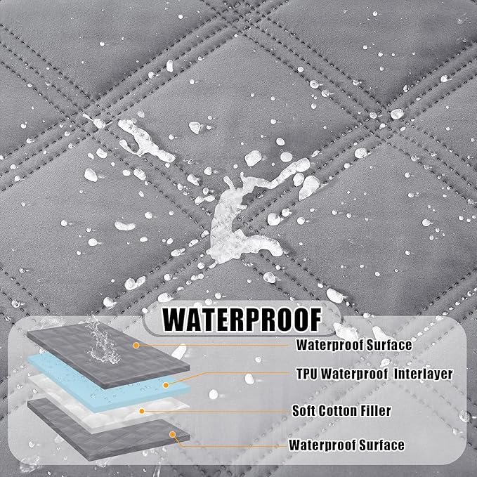 Smiry Waterproof Dog Bed Cover Blanket 30x70, Soft Reversible Pet Blanket - Image 2