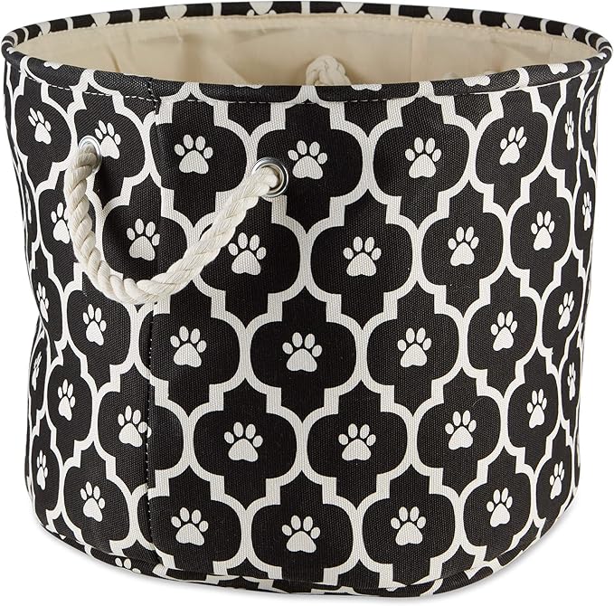 Bone Dry 6192 Pet Storage Collection Lattice Paw Print, Large Round - Image 2
