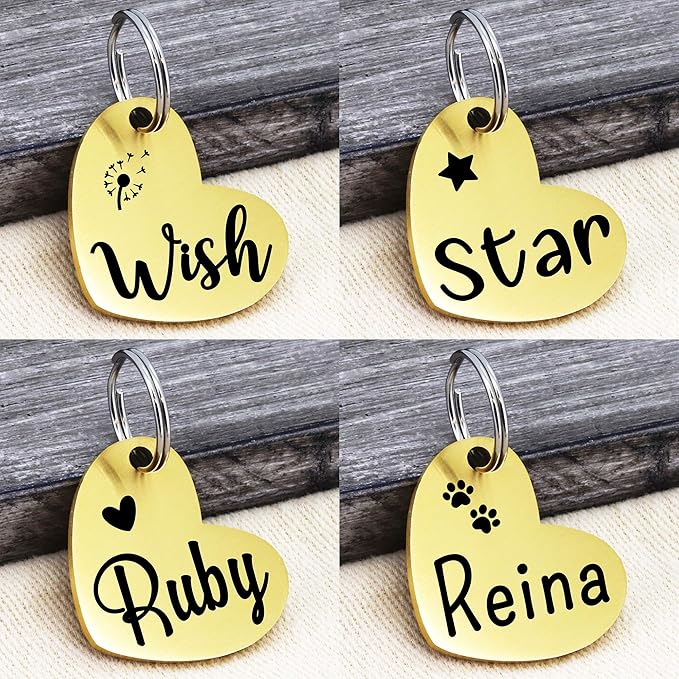 Ultra Joys Dog ID Tag, Custom Dog Tag Personalized Cat Tag, Pet ID Tag - Image 3