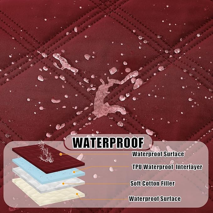 Smiry Waterproof Dog Bed Cover Blanket 52x82, Soft Reversible Pet Blanket - Image 2