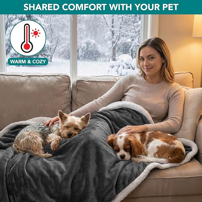 PetAmi Waterproof Dog Blanket for Medium Large XL Dog Puppy Cat Throw for Couch - Image 4