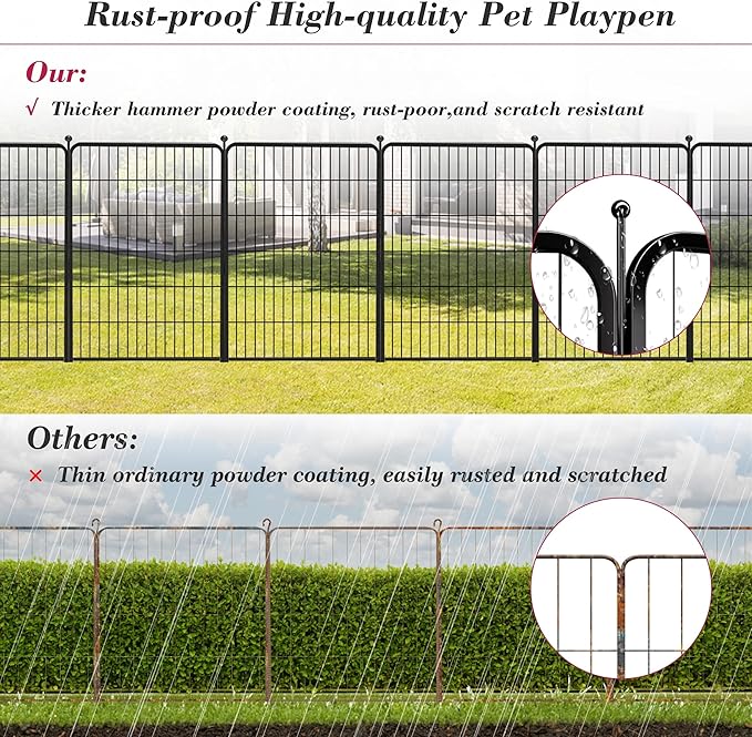Dog Playpen 40 inch 22 Panels Indoor Outdoor Dog Pen - Image 5