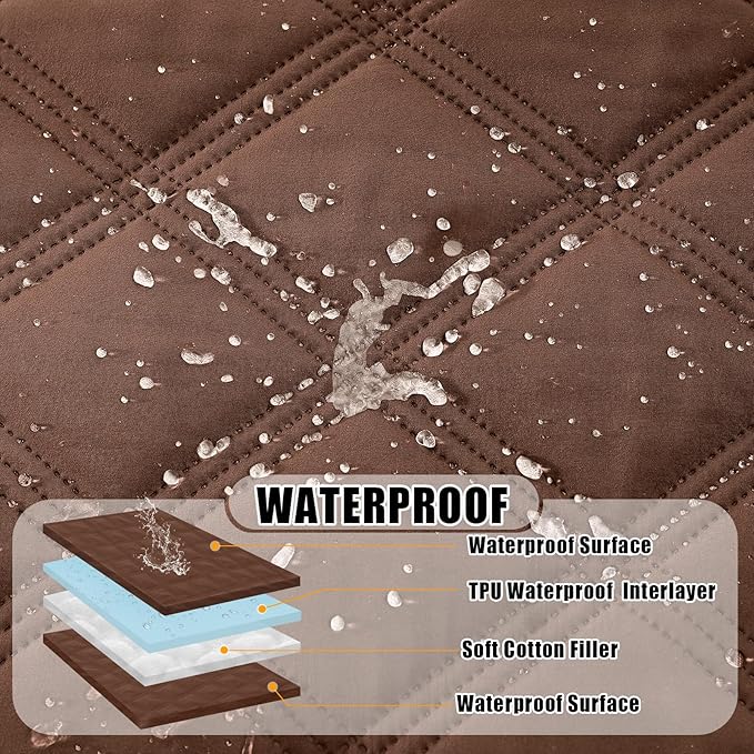 Smiry Waterproof Dog Bed Cover Blanket 40x80, Soft Reversible Pet Blanket - Image 2