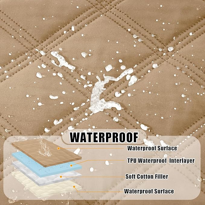 Smiry Waterproof Dog Bed Cover Blanket 82x120, Soft Reversible Pet Blanket - Image 2