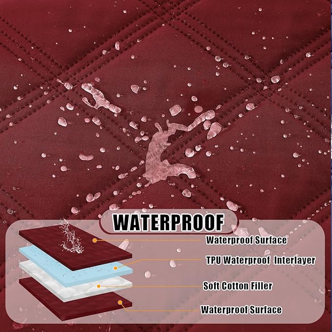 Smiry Waterproof Dog Bed Cover Blanket 40x80, Soft Reversible Pet Blanket - Image 2