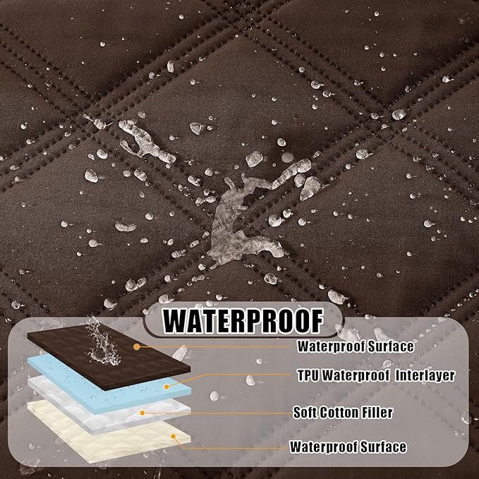 Smiry Waterproof Dog Bed Cover Blanket 68x82, Soft Reversible Pet Blanket - Image 2