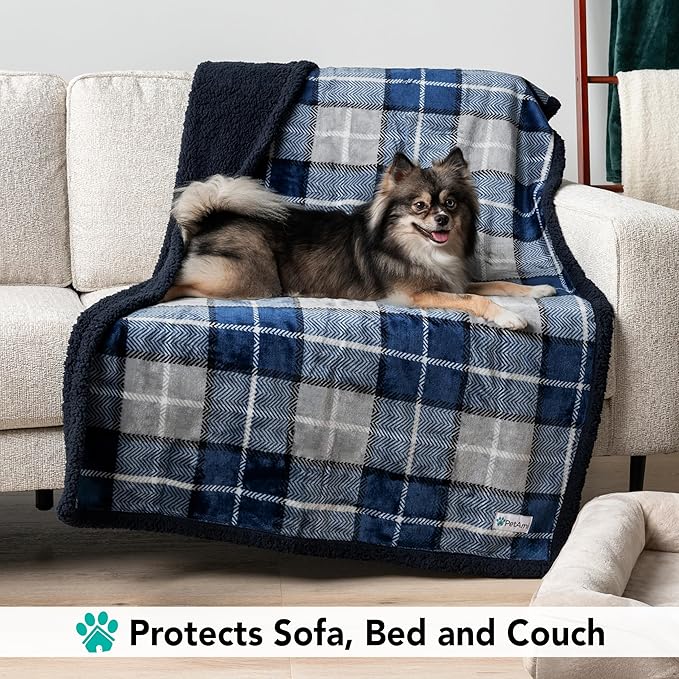 PetAmi Dog Blanket for Bed, XL Pet Blanket Large Dogs, Fleece Furniture Couch - Image 3
