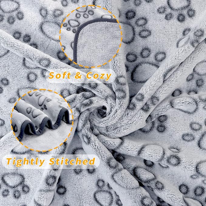 LOKOZ Small Dog Blanket for Medium Large Dogs Fleece Puppy Blanket Washable Dog - Image 4