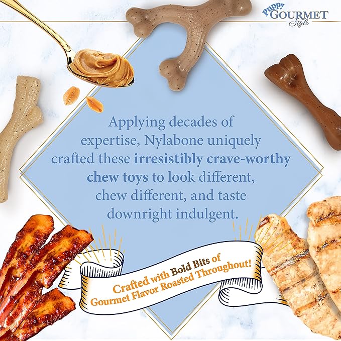 Nylabone Gourmet Style Femur, & Stick Strong Chew Toy - Image 6