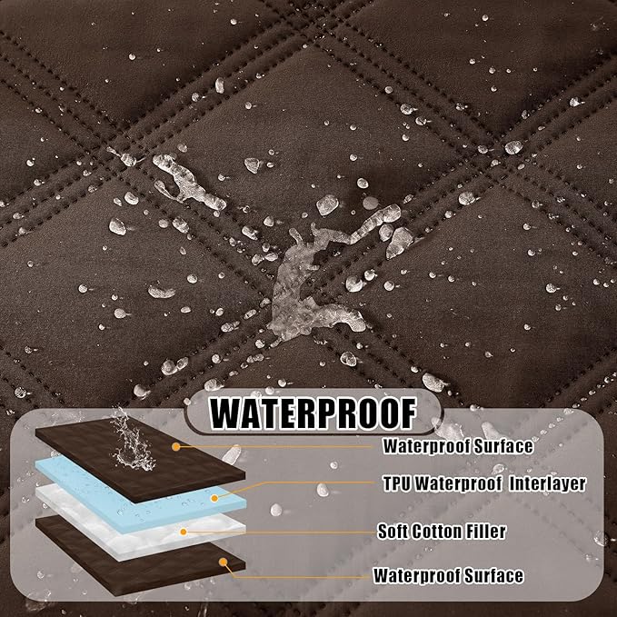 Smiry Waterproof Dog Bed Cover Blanket 52x82, Soft Reversible Pet Blanket - Image 2
