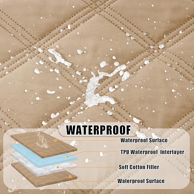Smiry Waterproof Dog Bed Cover Blanket 52x82, Soft Reversible Pet Blanket - Image 2