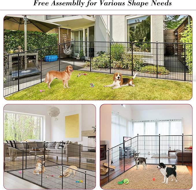 Dog Playpen 40 inch 30 Panels Indoor Outdoor Dog Pen - Image 8
