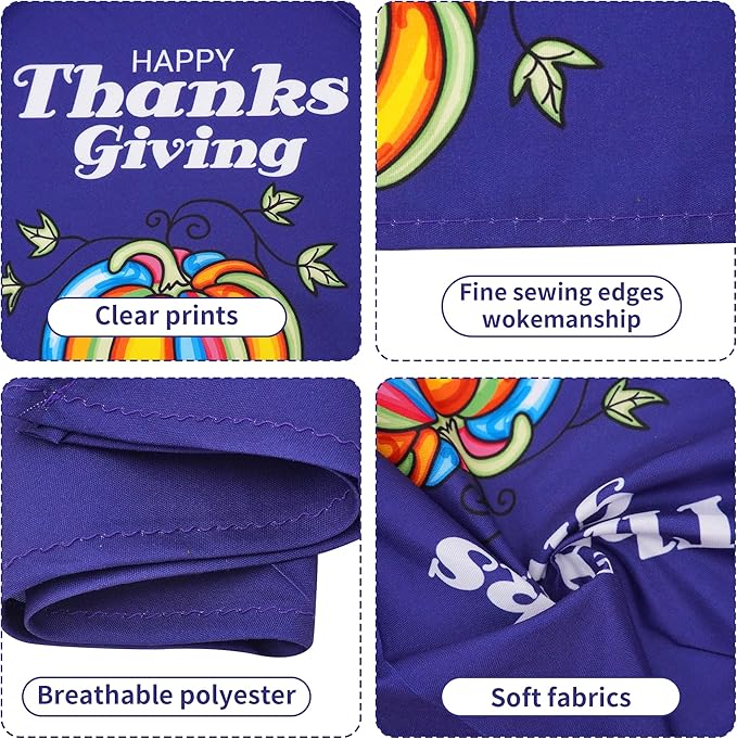 30 Pack Halloween Thanksgiving Dog Bandanas Bulk Stitch Dog Bandanas Small Dogs - Image 3