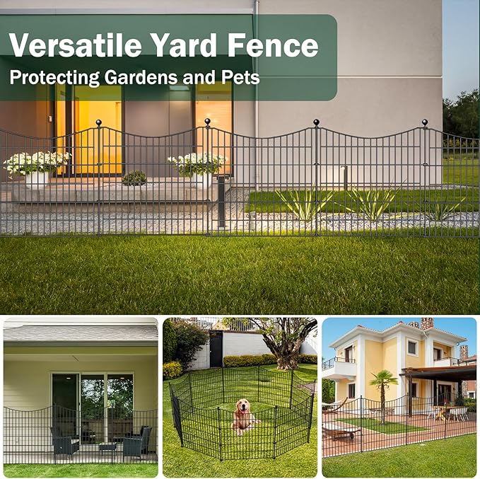 5 Panels No Dig Dog Fence Outdoor - Image 6