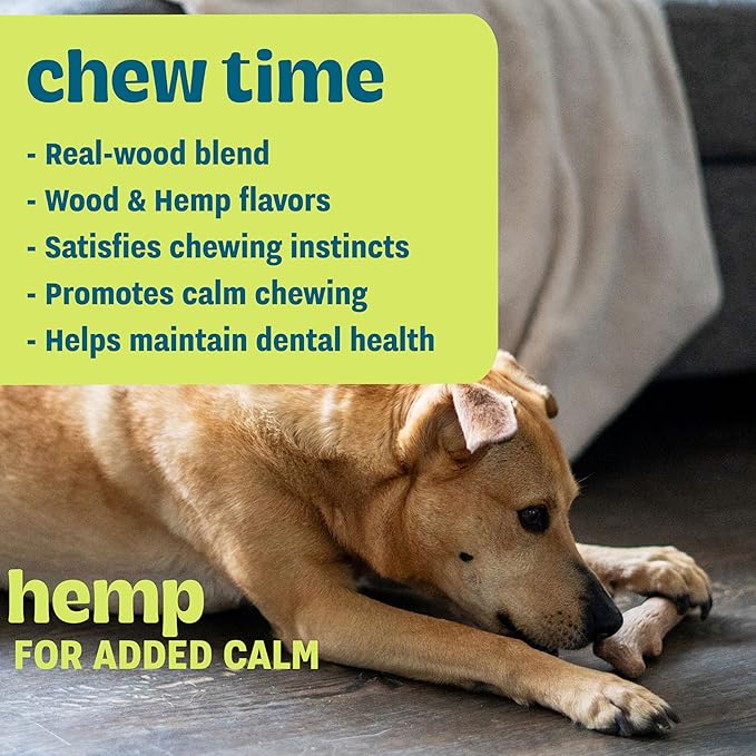 Outward Hound Pupstages Dogwood Calming Dog Chew Toy – Real-Wood Blend - Image 3