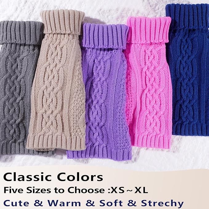 Small Dog Sweater Dog Clothes for Small Dogs Winter Puppy Clothes Warm Pet Cat - Image 5