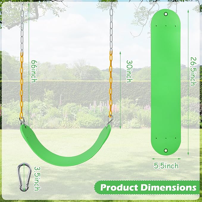 Sunnyglade 2PCS Swings Seats Heavy Duty - Image 5