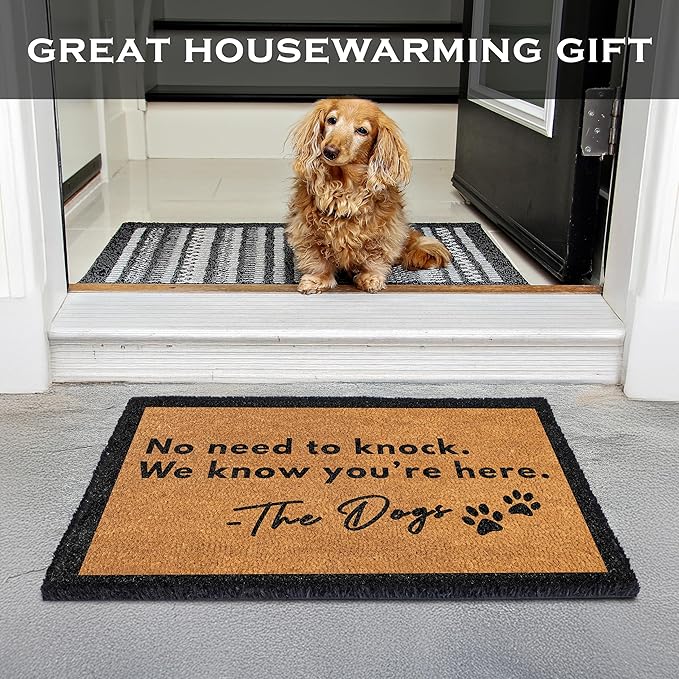MAINEVENT No Need to Knock We Know You're Here Door Mat 30x17 Inch, No Need to - Image 6