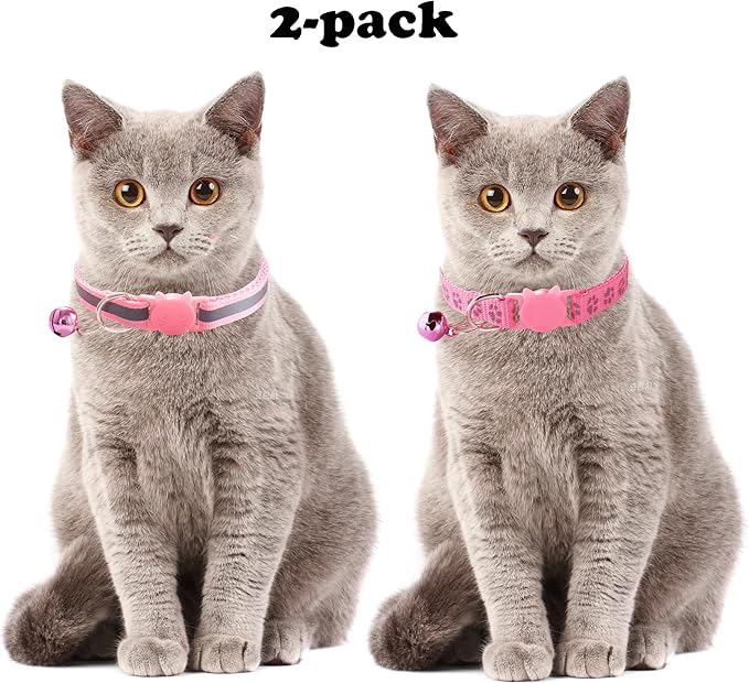 Sky Blue Reflective Cat Collar - Image 3