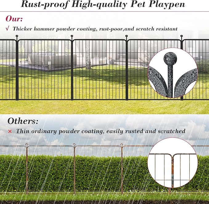 Dog Playpen 32 inch 16 Panels Indoor Outdoor Dog Pen - Image 6