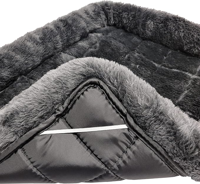 MidWest Homes for Pets QuietTime Giant Dog Bed – Gray Faux Fur Bolster - Image 4