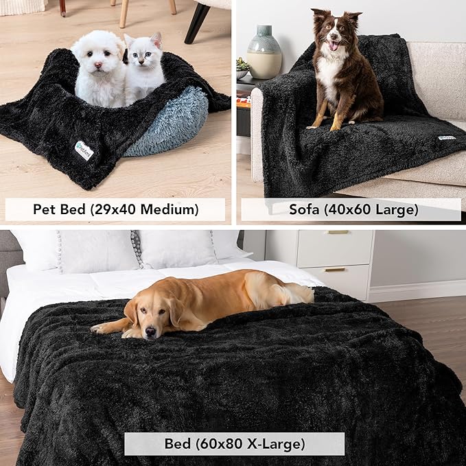PetAmi Dog Blanket for Large Dogs, Calming Pet Throw for Bed, Washable Sofa - Image 5
