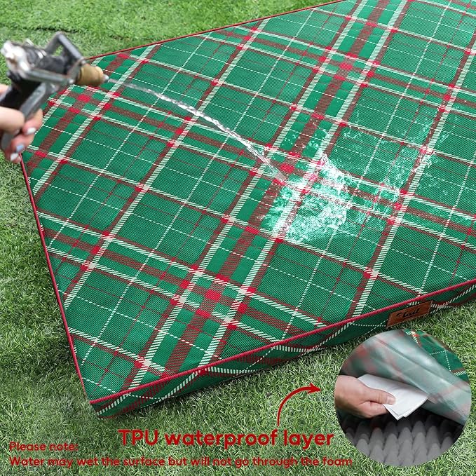 Christmas Orthopedic Dog Bed for Large Dogs, Big Waterproof Dog Bed Washable - Image 4