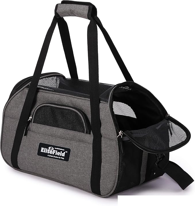 EliteField Soft Pet Carrier Soft Sided Dog Puppy Cat Carrier Travel Bag - Image 2