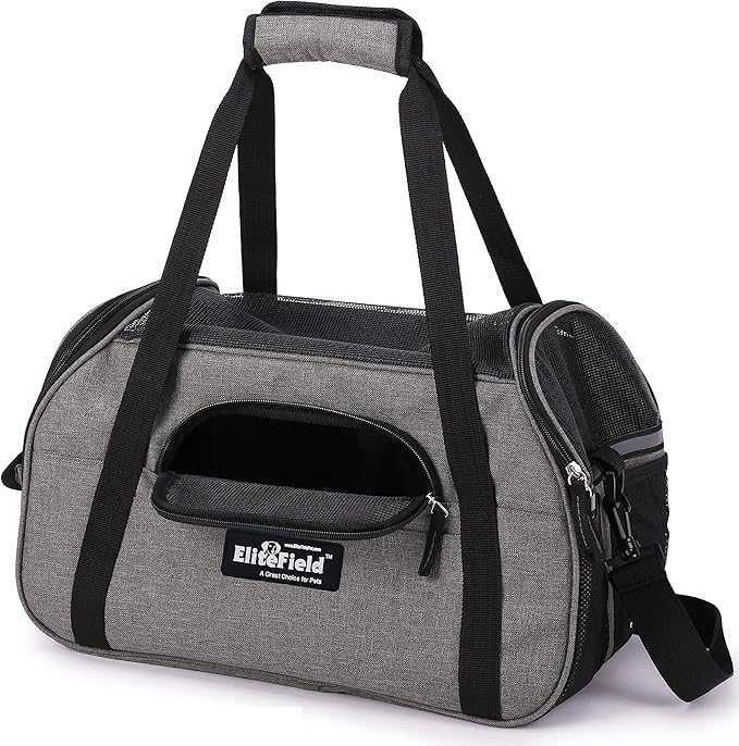 EliteField Soft Pet Carrier Soft Sided Dog Puppy Cat Carrier Travel Bag - Image 6
