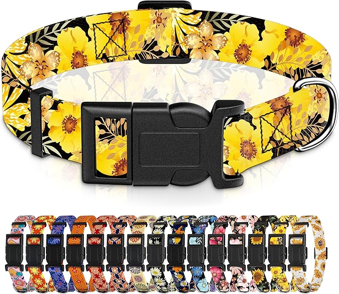 Adjustable Soft Pattern Pet Collar by Seyezo