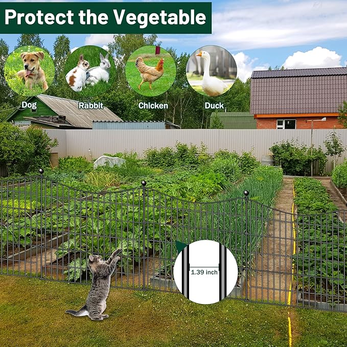 10 Panels Decorative Garden Fence - Image 4