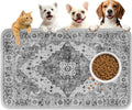 PUPTECK Dog Food Mat, Absorbent Pet Feeding Bowl Mat, Non-Slip Dog Mat by PUPTECK