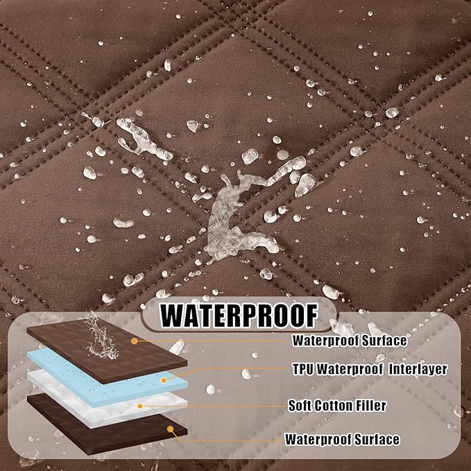 Smiry Waterproof Dog Bed Cover Blanket 40x80, Soft Reversible Pet Blanket - Image 2