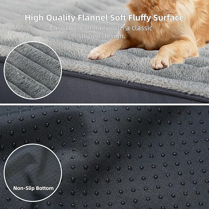 Dog Bed Extra Large Sized Dogs, Orthopedic Flannel XXL Dog Bed - Image 4