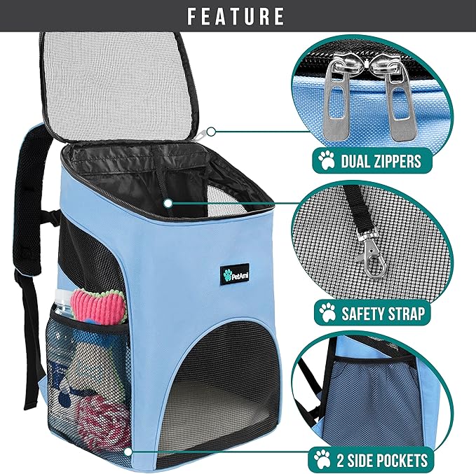 PetAmi Small Dogs and Cat Backpack Carrier, Airline Approved Pet Backpack - Image 3